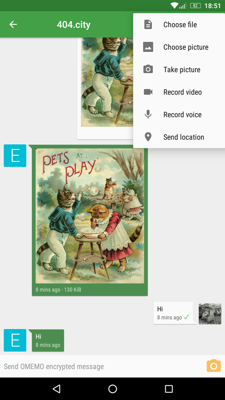 Conversations interface